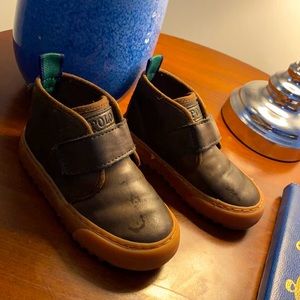 Lightly use toddler boys size 7 polo boots